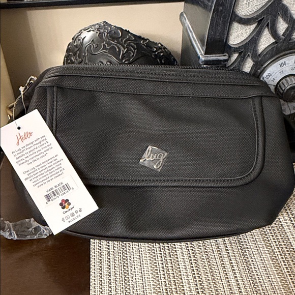 lug Handbags - Lug Via Matte Luxe black Cosmetic Toiletries bag Pouch